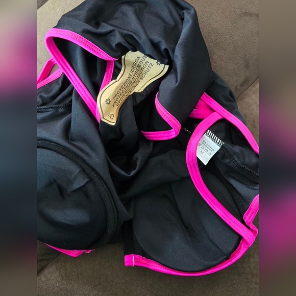 Black and Pink Women's One Piece Swimsuit #804 NWOT - Picture 7 of 7